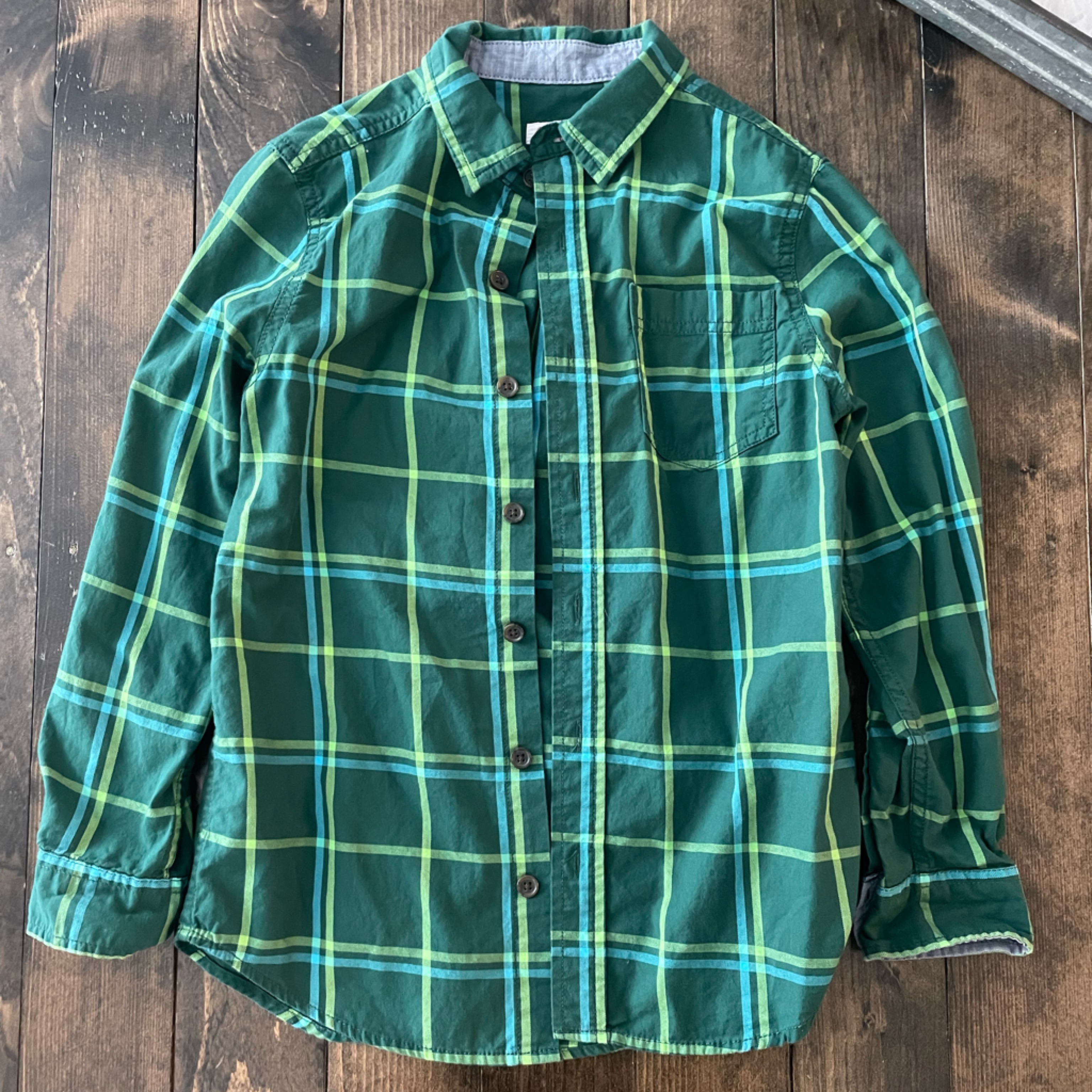 Euc Green Button Down